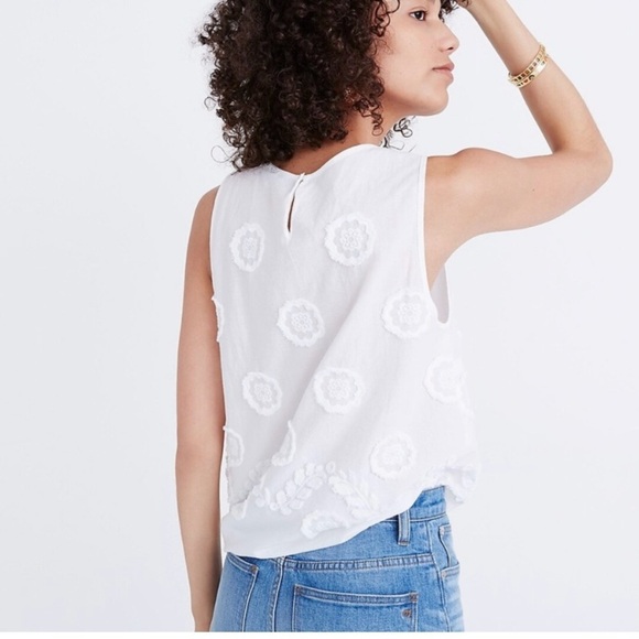 Madewell Embroidered Side Tie Tank - Picture 8 of 9
